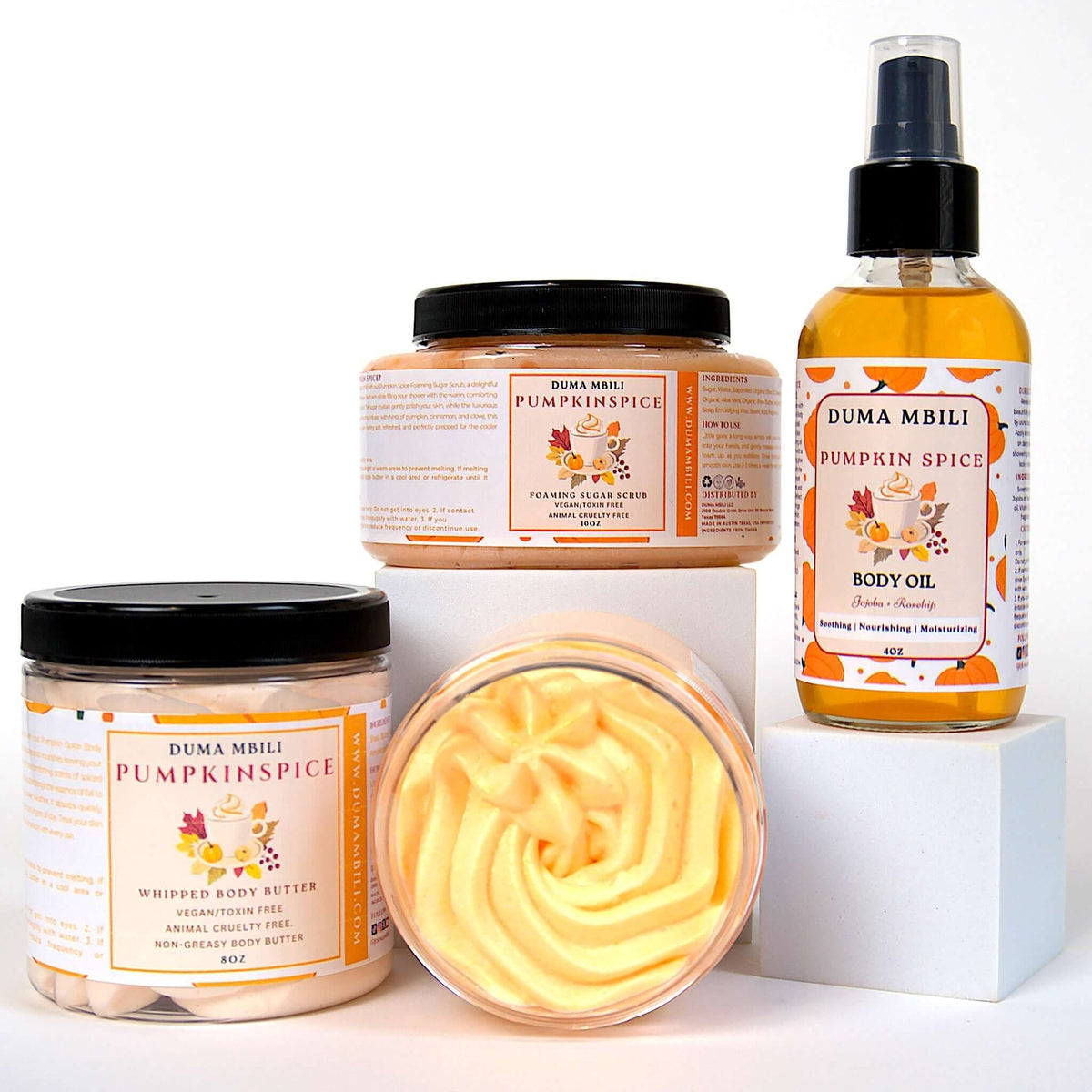 NUVIQUE BEAUTY Pumpkin Spice Body Care Bundle